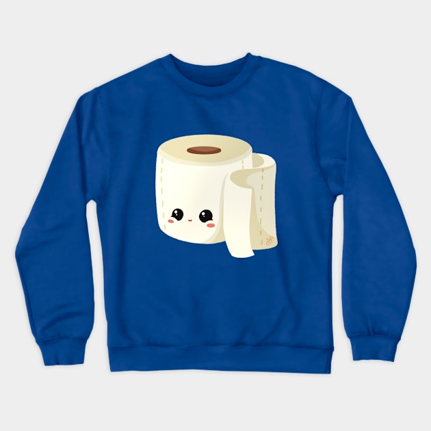 Cute Toilet Paper Crewneck Sweatshirt by heysoleilart